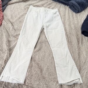 Mother the insider crop Jeans for Women size 26 color: cream puffs